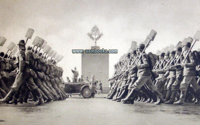 RAD parade at the Nazi Party Days in Nuremberg