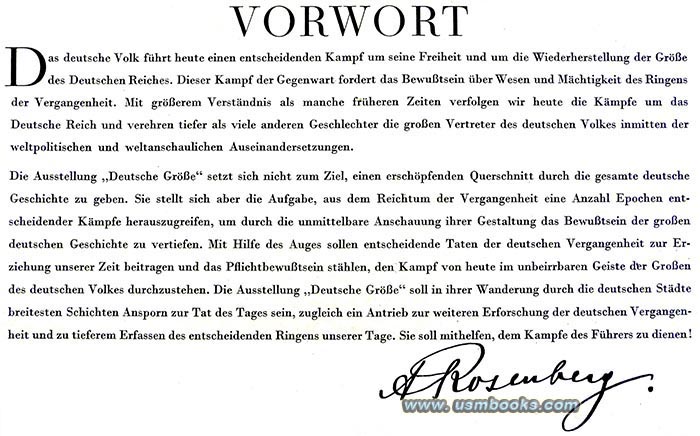 Reichsleiter Alfred Rosenberg foreword