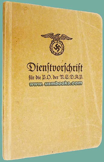 Dienstvorschrift fr die P.O. der NSDAP 1932