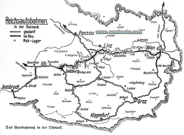 Nazi freeway map 1939