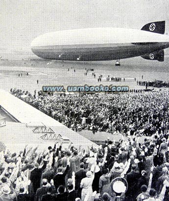 Nazi Zeppelin with swastika tail markings