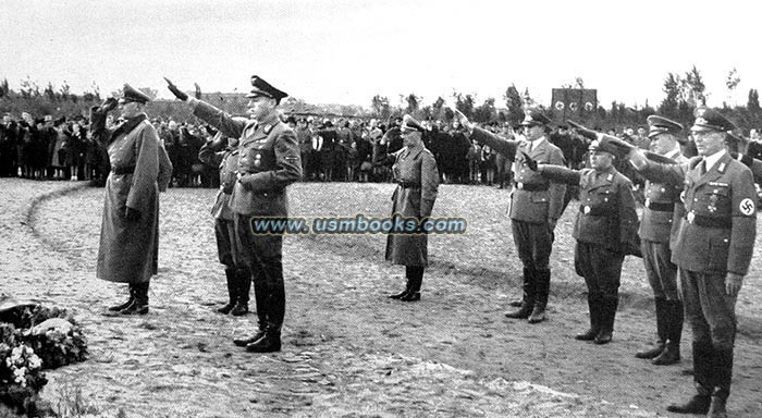 Danzig Gauleiter Forster at the graves of ethnic German victims of the Bromberg massacre of September 1939