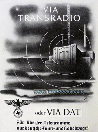 Nazi eagle and swastika radio advertising 1939