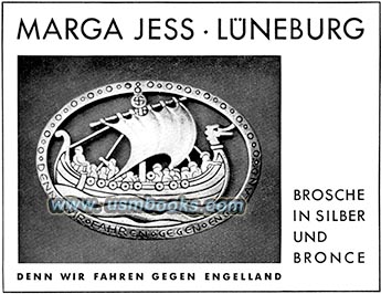 Denn wir fahren gegen Engelland Marga Jess brooch