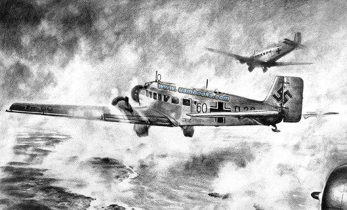 Luftwaffe planes above Narvik, 1940