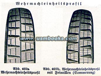 profile of Wehrmacht tires 