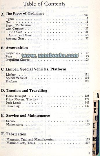 1938 Krupp technical dictionary for field, mountain and anti-aircraft artillery equipment