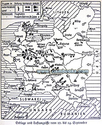 Luftwaffe attacks in Poland 12-14 September 1939