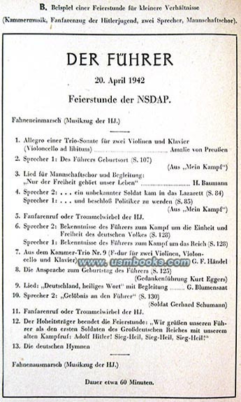 1942 Geburtstag des Fuehrers, feierstunde der NSDAP