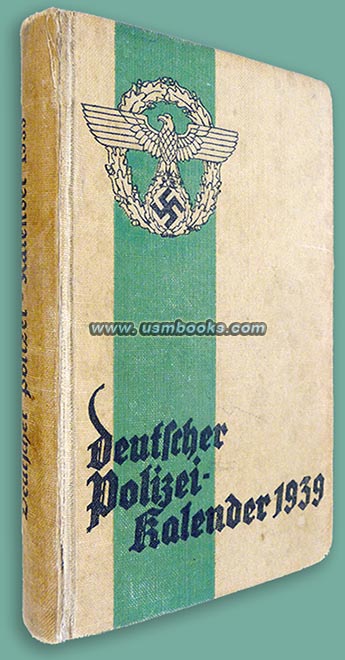 Deutscher Polizei Kalender 1939, 1939 Nazi Police Calendar