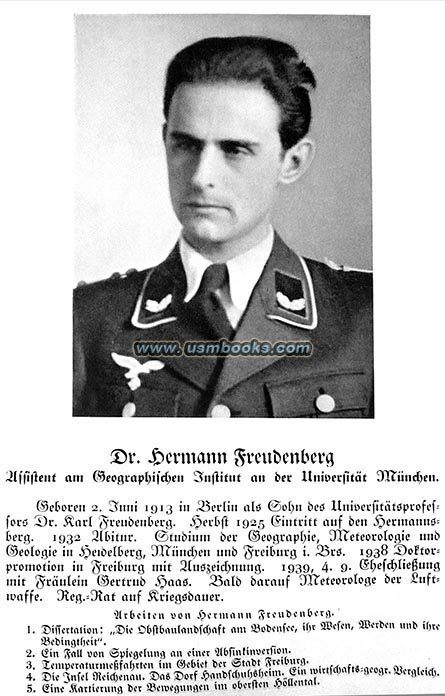 Dr. Hermann Freudenberg, Luftwaffe meteorologist