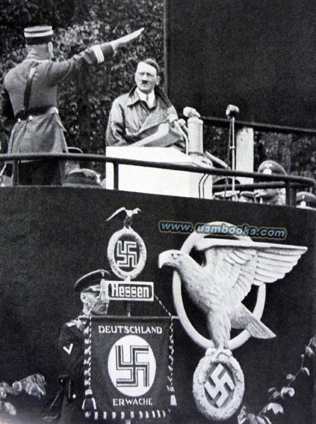 Adolf Hitler, Fritz Todt at  the ceremony for the first  completed Reichsautobahn section Frankfurt-Darmstadt