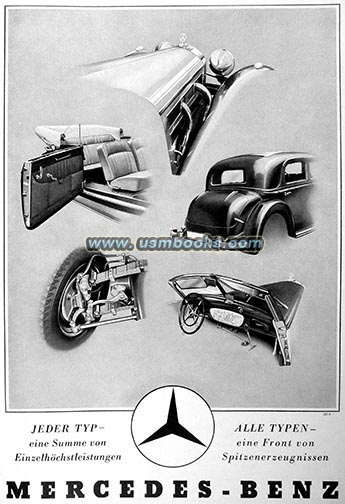 1938 Nazi Mercedes-Benz advertising 