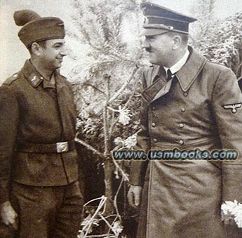 Hitler with Luftwaffe Westwall soldier